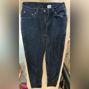 Vtg Levi’s 512 hi rise slim tapered black jeans 9long 25x32